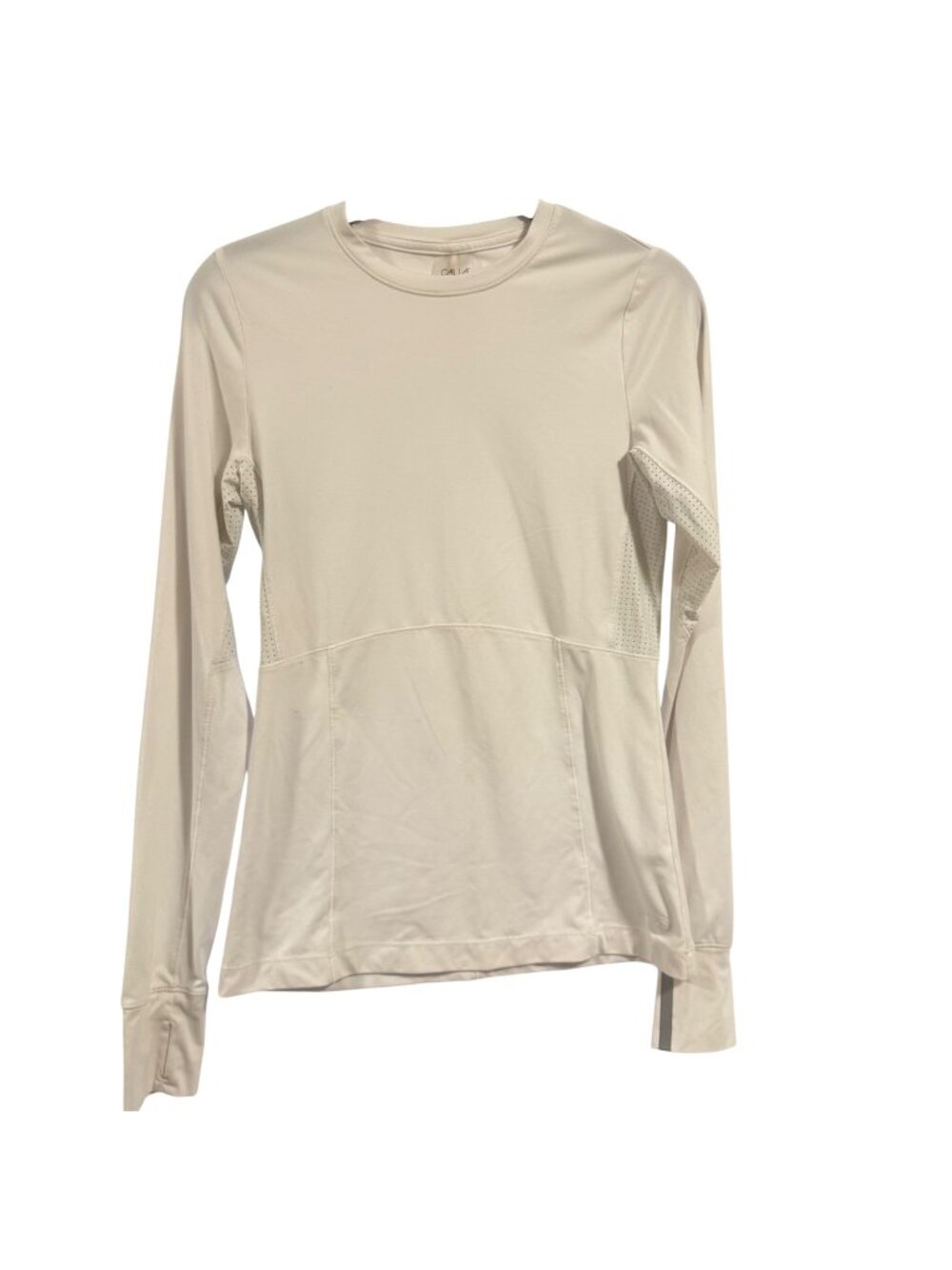 CALIA by Carrie‎ Underwood Women's Run Long Lean Long Sleeve White Shirt Size S